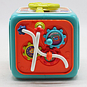 Розвиваючий центр Мультикуб 6 в 1 57959 багатофункціональна іграшка Бізі Куб "Корівка" Синій, фото 4