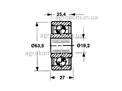 Ролик поршня JD8680 прес-підбирача JD 332, 336, 342