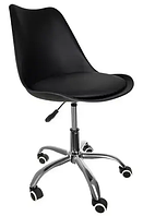 Крісло офісне на колесах стілець на коліщатках Malatec 16431 чорне