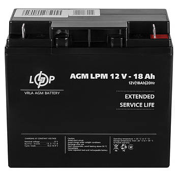 Акумулятор AGM LPM 12V - 18 Ah