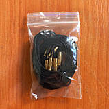 Мотузочки 40 см шовкові чорні із закрутками, 10 шт., фото 3