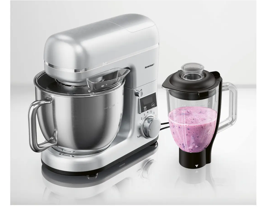 Кухонный комбайн 3в1 Silver Crest SKMW 900 A1 silver (Міксер Тістоміс Блендер)