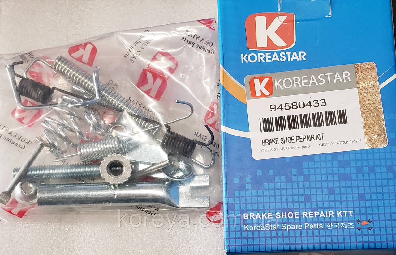 Задній установний комплект колодок Мат із (повний) лівий KOREASTAR, фото 1