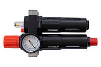 Редуктор давления с фильтром и лубрикатором Intertool - 1/4" x 0,5-10 бар Storm