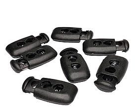 Фіксатор для шнура пластиковий №001 колір Чорний