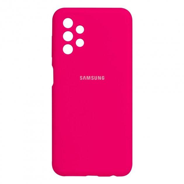 Чохол Silicone case для Samsung Premium A53 Shiny Pink (21) яскраво рожевий