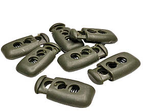 Фіксатор для шнура пластиковий №001 колір Хакі