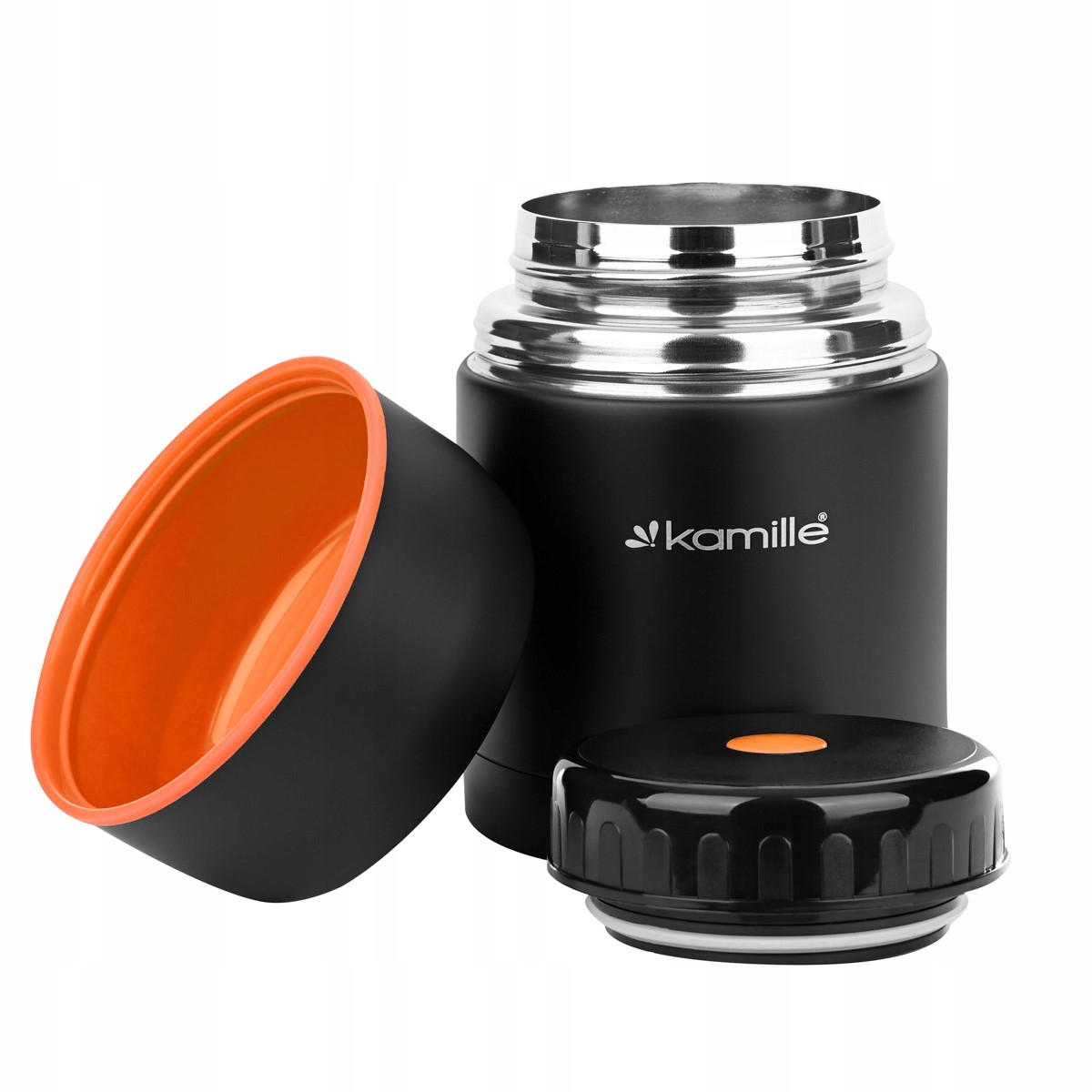 Термос харчовий обідній для супу Kamille 500 мл з неіржавкої сталі KM-2092A, фото 1