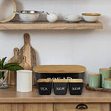 Хлібниця Kamille KM 1133B з 3 ємностями для зберігання, фото 5