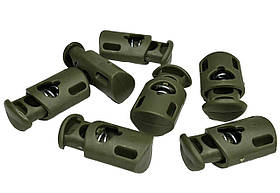 Фіксатор для шнура пластиковий №101 колір Хакі