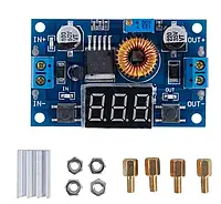 ПОНИЖАЮЩИЙ МОДУЛЬ ПРЕОБРАЗОВАТЕЛЬ ХL4015 (5А) DC-DC ( ВОЛЬТМЕТРОМ)