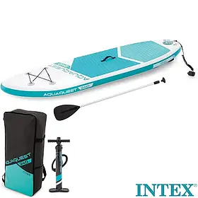 Дошка для SUP серфінгу Intex SUP-БОРД 68241 Блакитна (240-76-13см) | Надувна дошка для серфінгу