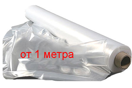Поліетиленова плівка прозора для тепло-і гідроізоляції на метраж 120 мкм товщина, ширина 3 м, фото 1