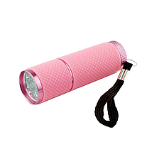 Ультрафиолетовый фонарик для сушки ногтей и типс, розовый