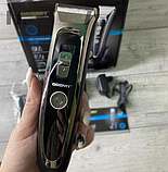 Акумуляторна машинка для стриження волосся й бороди Geemy GM-800, фото 4