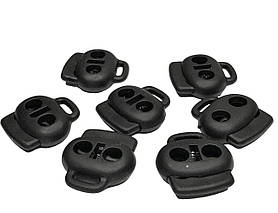 Фіксатор для шнура пластиковий №102 колір Чорний