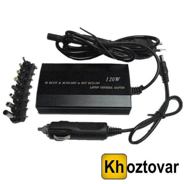 Універсальне заряджання для ноутбуків DC 12-24V | 120W, фото 1