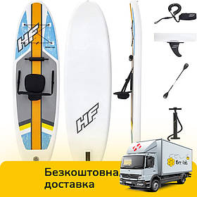 Дошка для SUP серфінгу (305-84-12см, дошка, весло, ручний насос, сумка) SUP-борд Bestway 65341 Білий