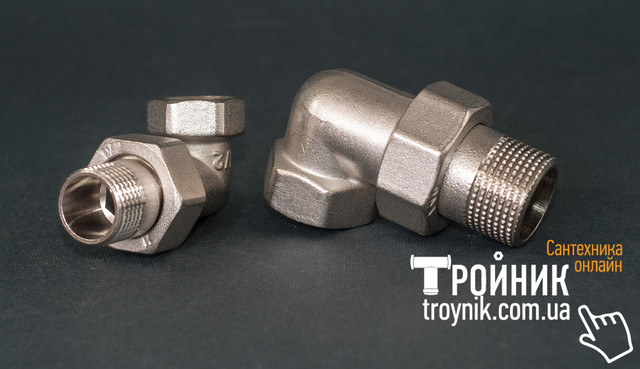 Згони латунні кутові RS-K, ASCO, Valtec Згони латунні кутові RS-K, ASCO, Valtec