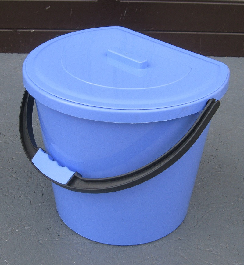 Ведро для мусора пластиковое 11 литров пристенное "Горизонт" - фото 8 - id-p64027269