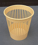 Кошик для сміття пластиковий 10 літрів Ø 26 см h=27 см GR-05004 (Горизонт), фото 2
