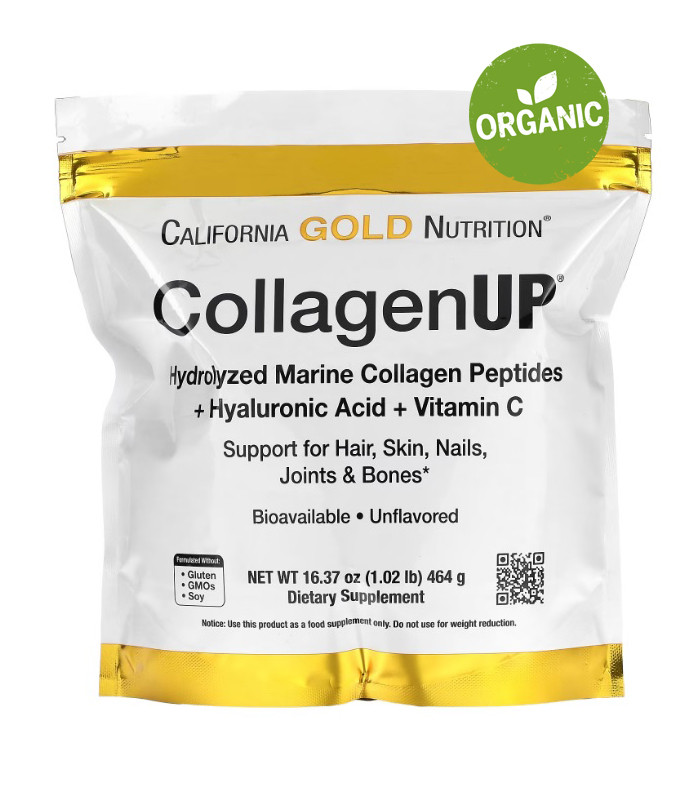 California Gold Nutrition, CollagenUP, Морской коллаген, 464 г, порошок ...