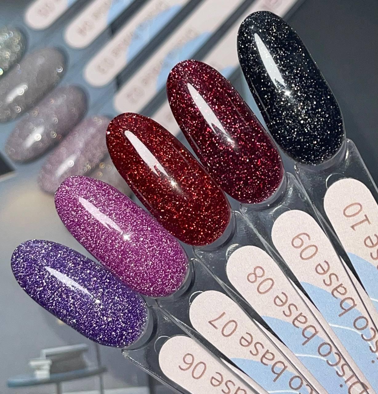 Світловідбивна база Gelix Disco 08, колір — червоний, фото 1