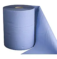 Паперовий рушник синій, 2-х шаровий з перфорацією Solid - 24*271м