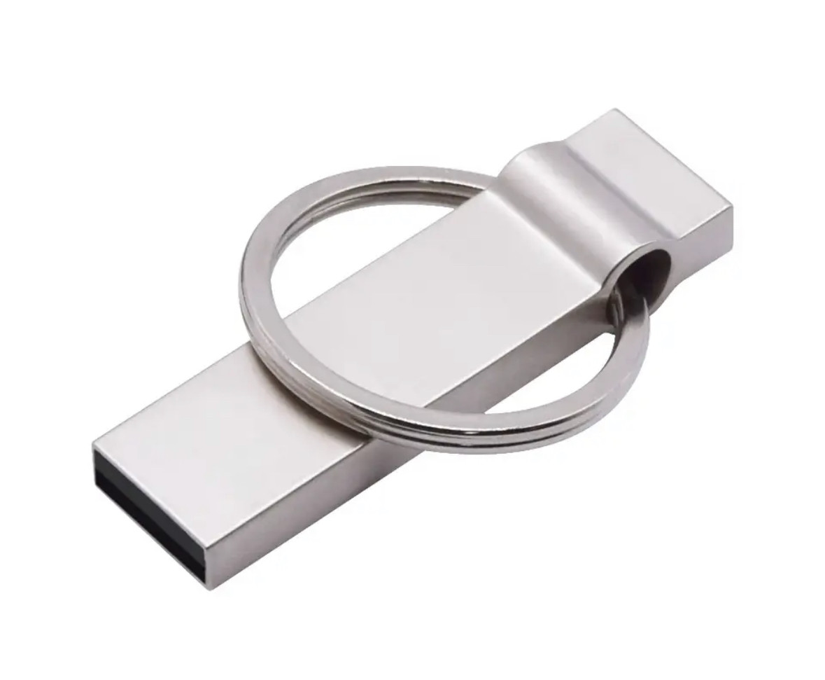 USB-карта пам'яті UDisc V2 Флешка Брелок 64Gb Silver + Type-C
