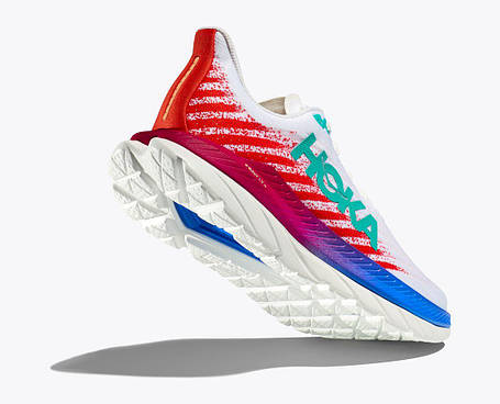 Кросівки для бігу Hoka One One MACH 5 (1127893 WFM WHITE / FLAME), фото 1