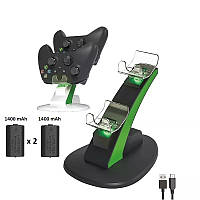 Для Xbox Series X S Акумулятори Li-ion 2шт Зарядне Series. 2шт батарея Хбокс 1400 mah