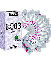 Набір ультратонких презервативів 0,03 мм із ребристою текстурою 12 шт.