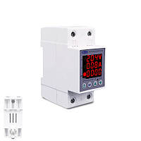 Реле від перепадів напруги 220В лічильник кВт 63А 2DIN, TOMZN TOVPD1-63VAE