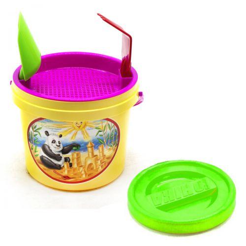 Пісочний набір (5 предмети) жовтий, фото 1