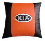 Декоративна автомобільна подушка з маркою машини KIA, фото 3