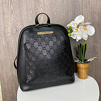 Жіночий міський рюкзак мішок трансформер в стилі Гучі, жіночий рюкзачок чорний