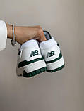 Кросівки чоловічі New Balance 550 White Green білі зелені шкіра Chower біленс демісезонні весна модні В'єтнам, фото 3
