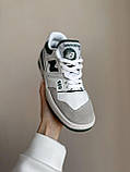 Кросівки чоловічі New Balance 550 White Green білі зелені шкіра Chower біленс демісезонні весна модні В'єтнам, фото 6