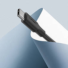 Кабель для зарядки телефона/ смартфона UGREEN US287 USB - Type-C 3 А 1 м Чорний (6617003), фото 3