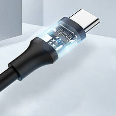Кабель для зарядки телефона/ смартфона UGREEN US287 USB - Type-C 3 А 1 м Чорний (6617003), фото 4