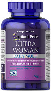 Вітаміни для жінок Puritan's Pride Ultra Woman Daily Multi Timed Release 90 таб.