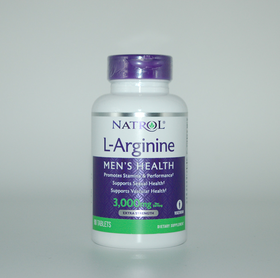 Аргінін, L-Arginine, Natrol, 3000 мг, 90 таблеток, фото 1