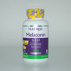 Мелатонін, цитрусовий пунш, Melatonin, Natrol, 10 мг, 100 таб.