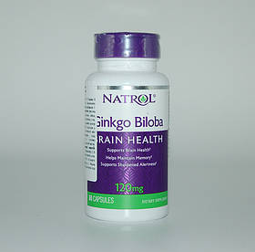 Гінкго білоба, Ginkgo Biloba, Natrol, 120 мг, 60 капсул