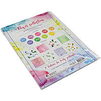 Набор картона дизайнерского А4 9 листов "Цветочная коллекция" (10) (200) №18468/Подолье/