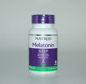 Мелатонін, Melatonin, Natrol, 3 мг, 60 таблеток