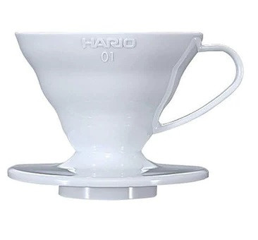 Пуровер HARIO V60 01 (200 мл) Білий Поліпропілен VD-01W / VD-INT-01W