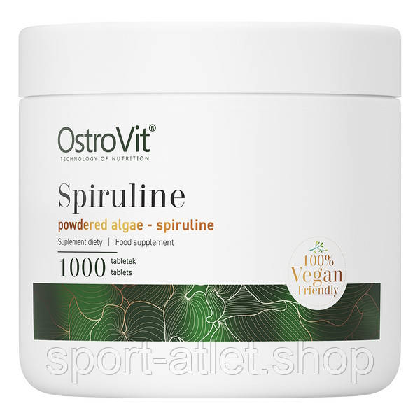 Натуральна добавка OstroVit Vege Spiruline, 1000 таблеток