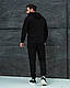 Чоловічий чорний класичний спортивний костюм на весну/осінь, фото 8