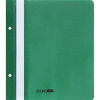 Папка-скоросшиватель Economix E31506-04 А5 с перфорацией прозрачный верх зелена